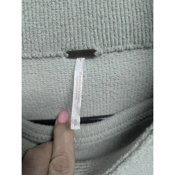 FREE PEOPLE Ottoman Slouchy Tunic in Oxide (muted mint green color) S EUC 950 - Picture 2 of 9